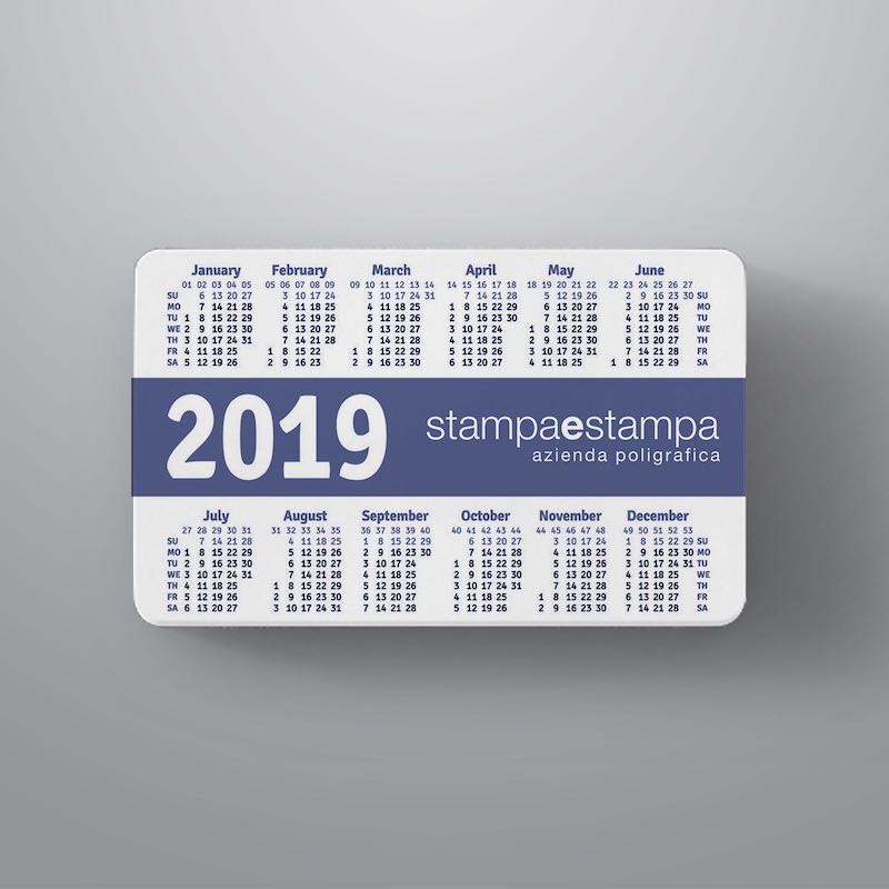 Calendario Tascabile